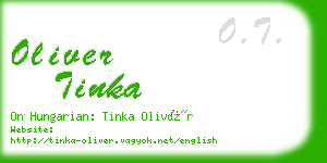 oliver tinka business card